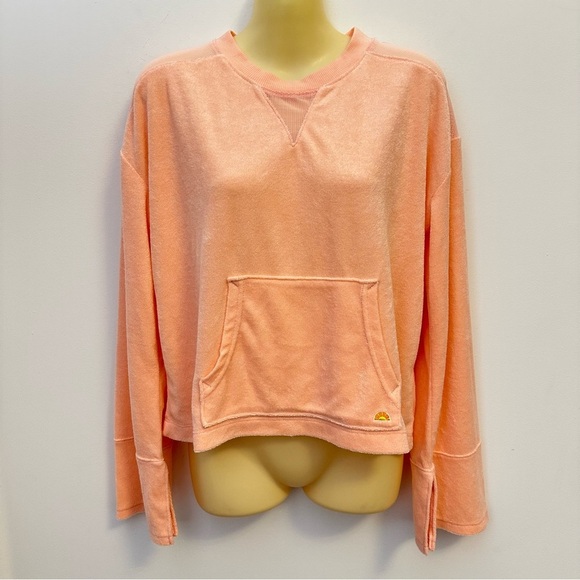 C&C California Orange Terrycloth Pullover Coverup size S - Picture 1 of 5